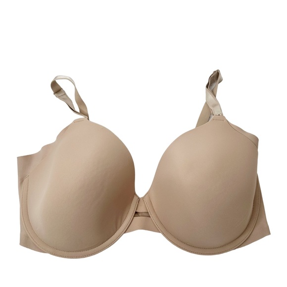 Warner's No Side Effects Lined Underwire Nude T-Shirt Bra size 38D - Picture 2 of 5